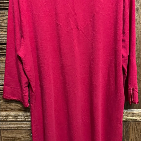 Christmas Secret Treasures sleep/lounge wear, red, size Large/Xlarge, satin trim - Picture 5 of 5
